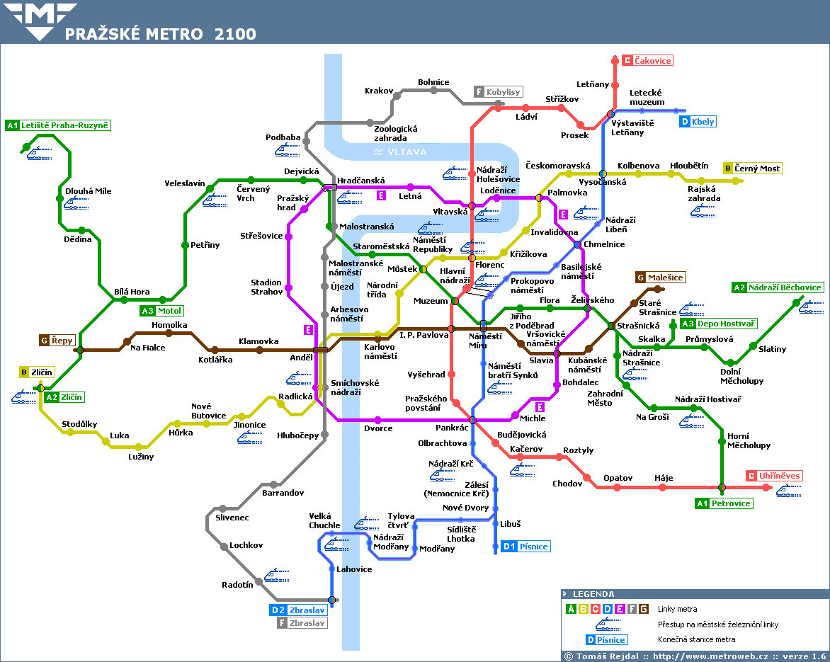 mapa metra v roce 2100